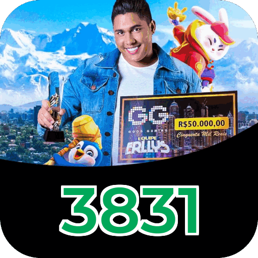 Interface do aplicativo 3831 mostrando jogos disponíveis no iOS e Android